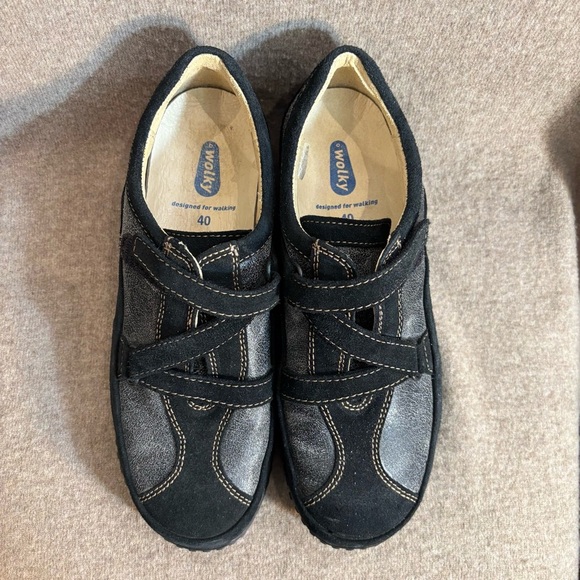 WOLKY Sz 40 Crossfeet Velcro Closure Rubber Sole Walking Athleisure Shoes - Picture 2 of 8